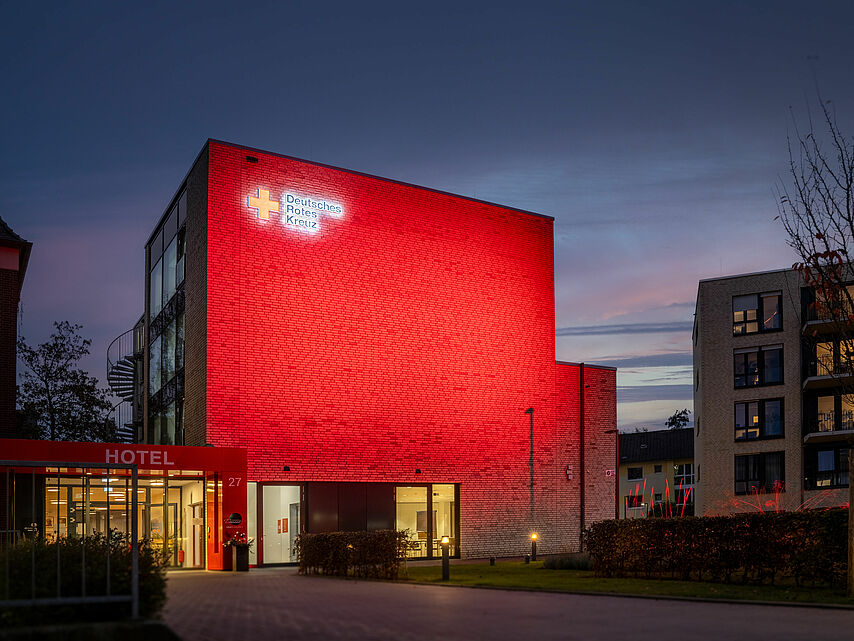 Tagungshotel beleuchtet