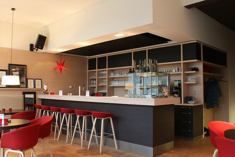 Ausschenktheke im Café