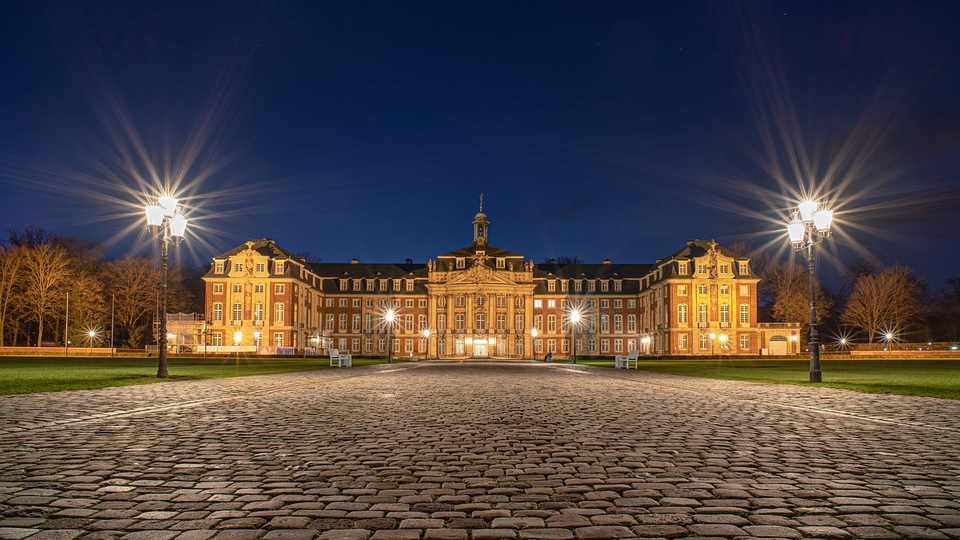 Schloss Münster bei Nacht
